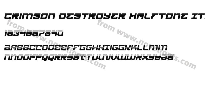 Crimson Destroyer Halftone ItaPreview