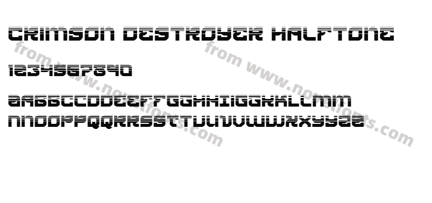 Crimson Destroyer HalftonePreview