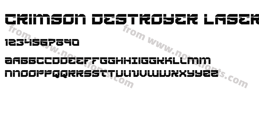 Crimson Destroyer LaserPreview