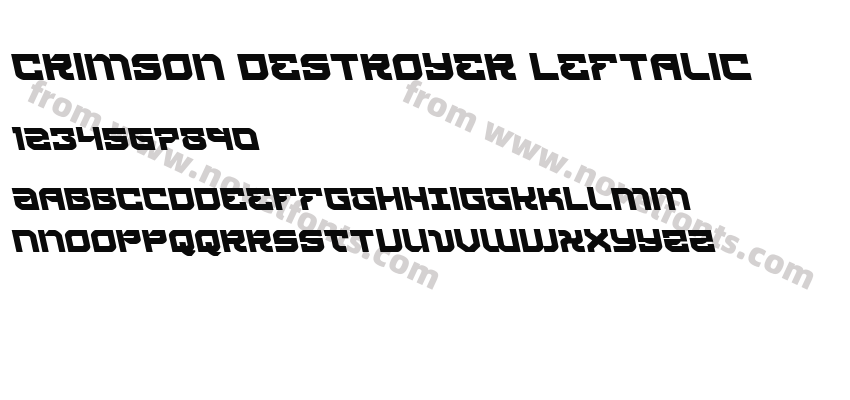 Crimson Destroyer LeftalicPreview