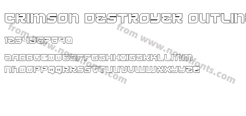 Crimson Destroyer OutlinePreview