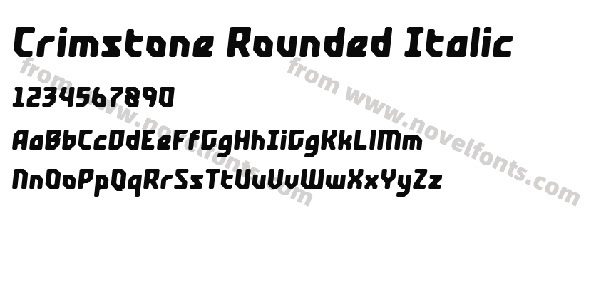 Crimstone Rounded ItalicPreview
