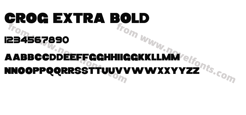Crog Extra BoldPreview
