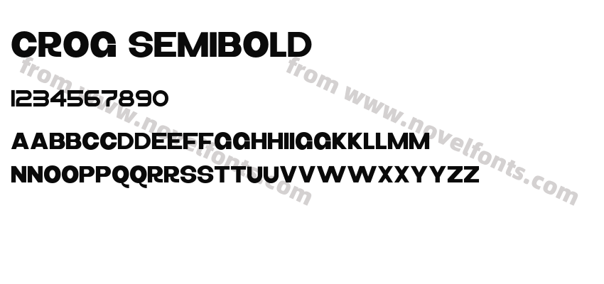Crog SemiboldPreview