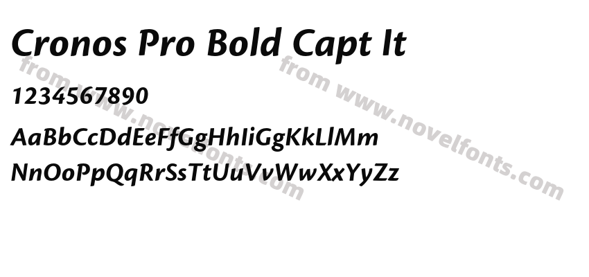 Cronos Pro Bold Capt ItPreview