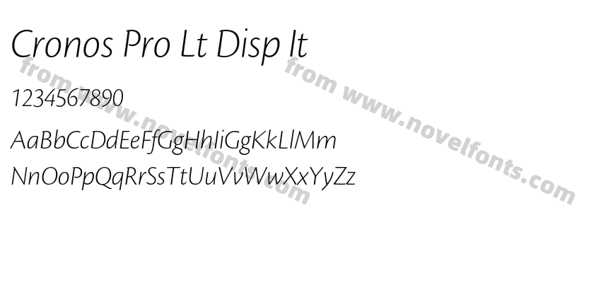 Cronos Pro Lt Disp ItPreview