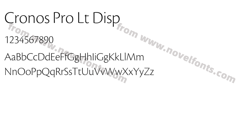 Cronos Pro Lt DispPreview