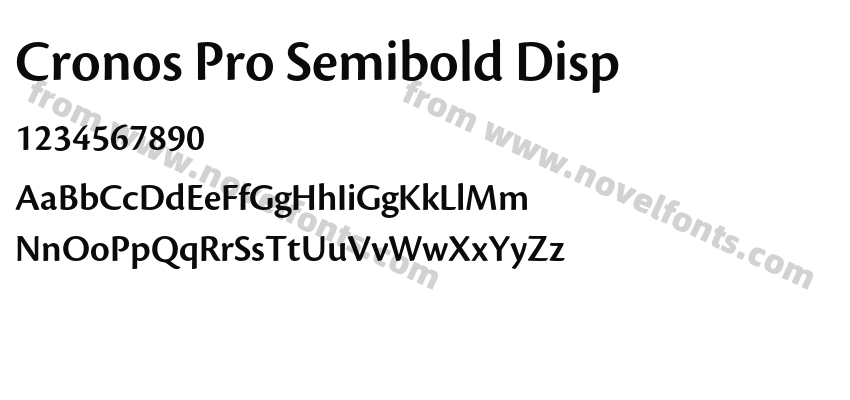 Cronos Pro Semibold DispPreview