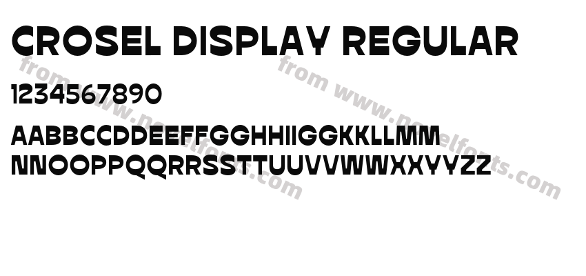 Crosel Display RegularPreview