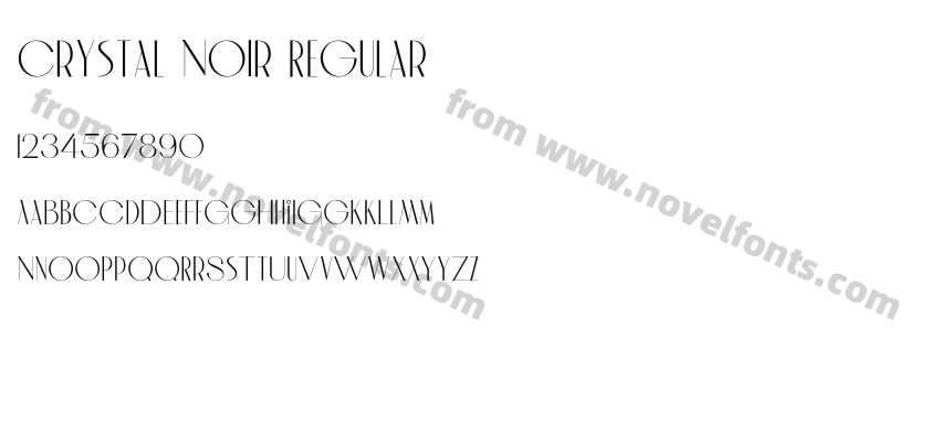 Crystal Noir RegularPreview