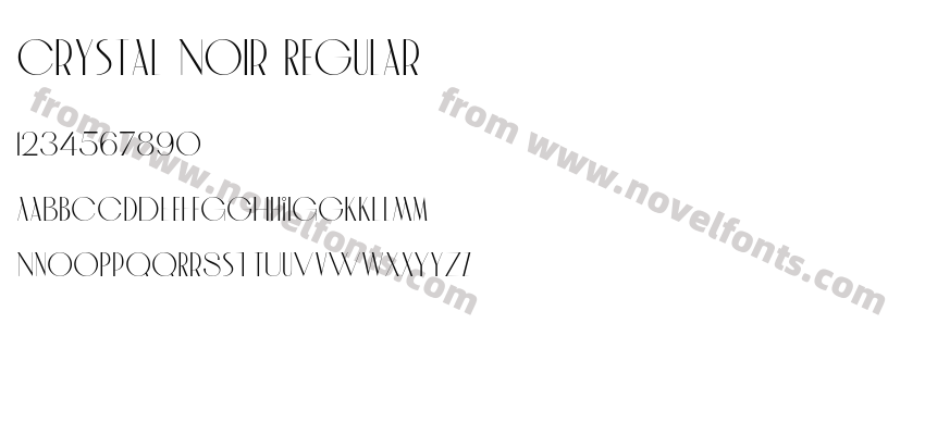 Crystal Noir RegularPreview