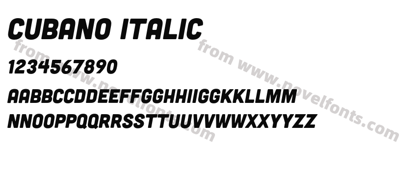 Cubano ItalicPreview