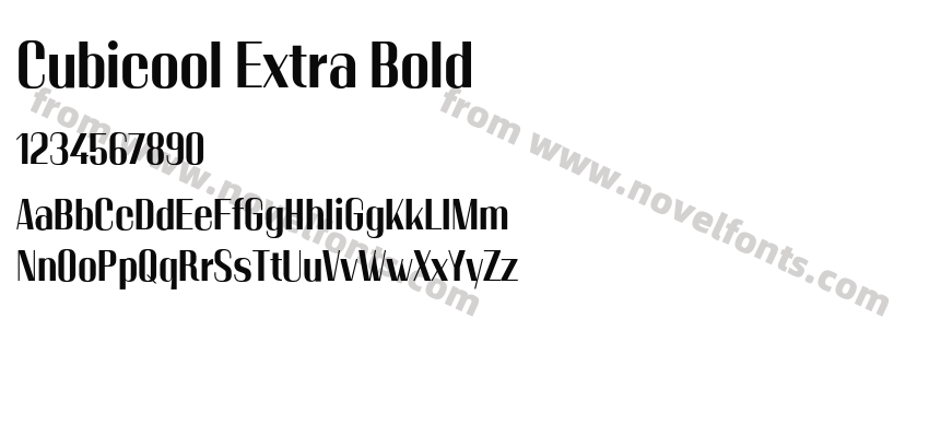 Cubicool Extra BoldPreview