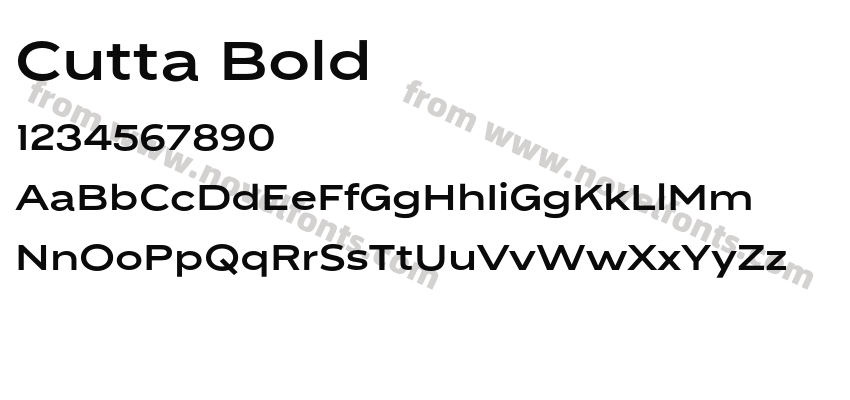 Cutta BoldPreview