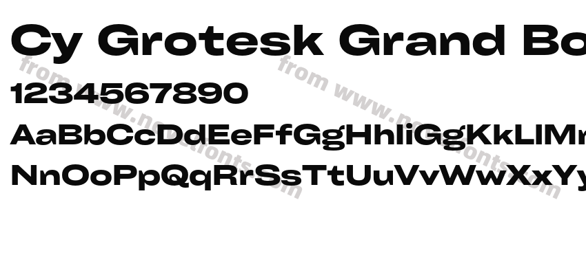 Cy Grotesk Grand BoldPreview