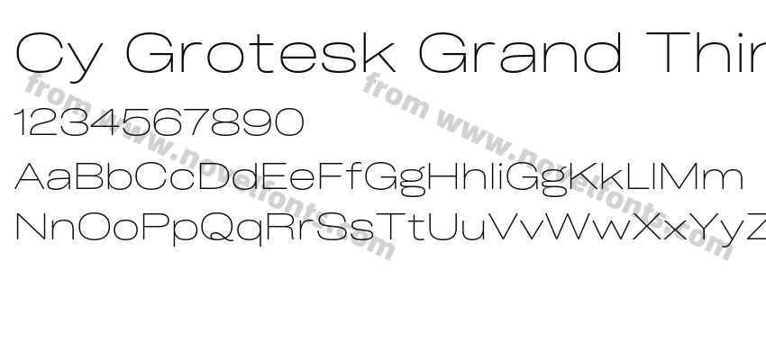 Cy Grotesk Grand ThinPreview