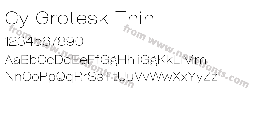 Cy Grotesk ThinPreview
