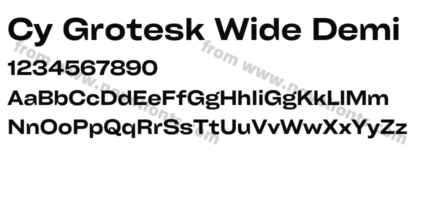 Cy Grotesk Wide DemiPreview