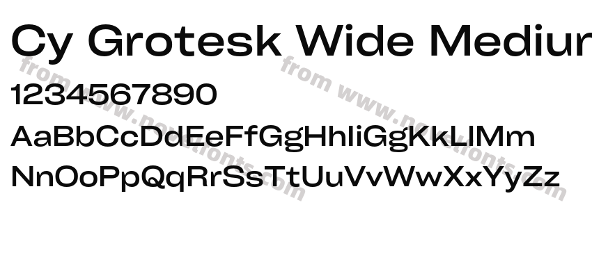 Cy Grotesk Wide MediumPreview