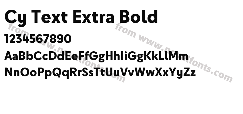 Cy Text Extra BoldPreview