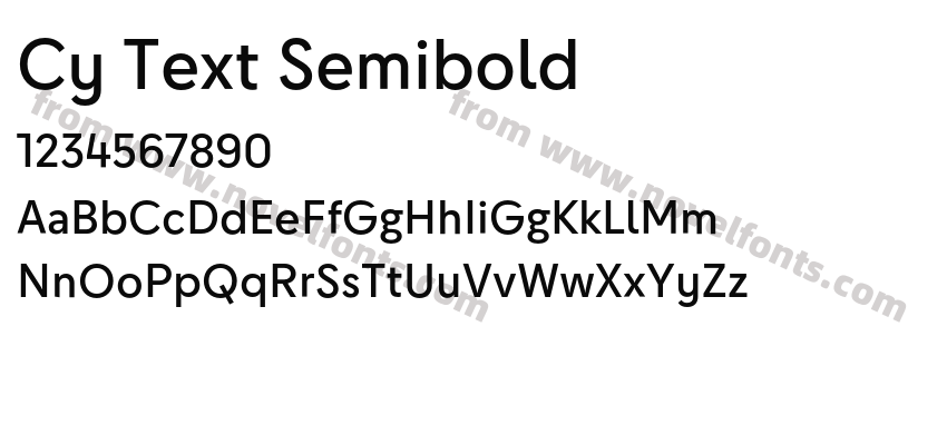 Cy Text SemiboldPreview