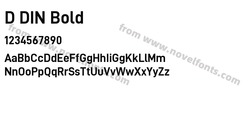 D DIN BoldPreview