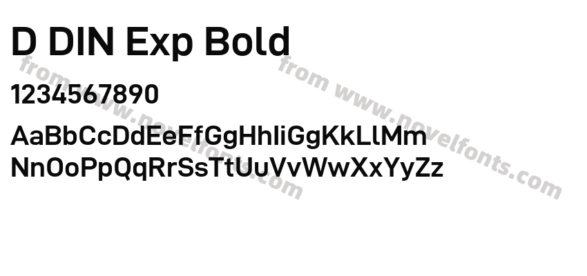 D DIN Exp BoldPreview