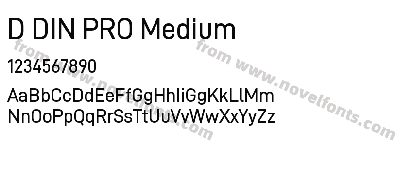 D DIN PRO MediumPreview