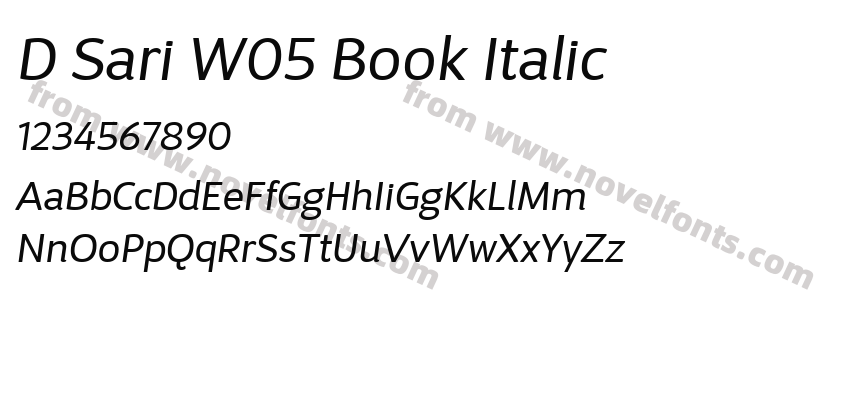 D Sari W05 Book ItalicPreview