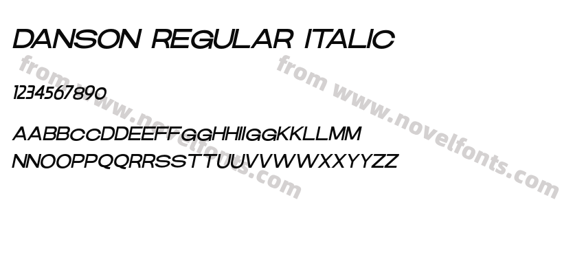 DANSON REGULAR ITALICPreview
