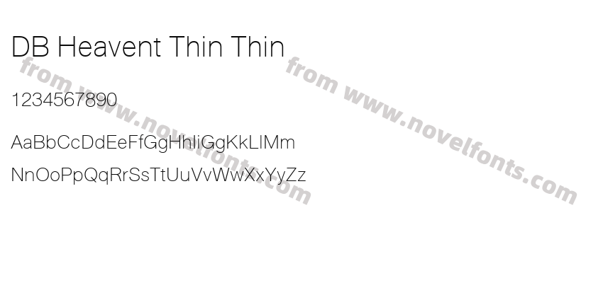 DB Heavent Thin ThinPreview