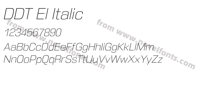 DDT El ItalicPreview