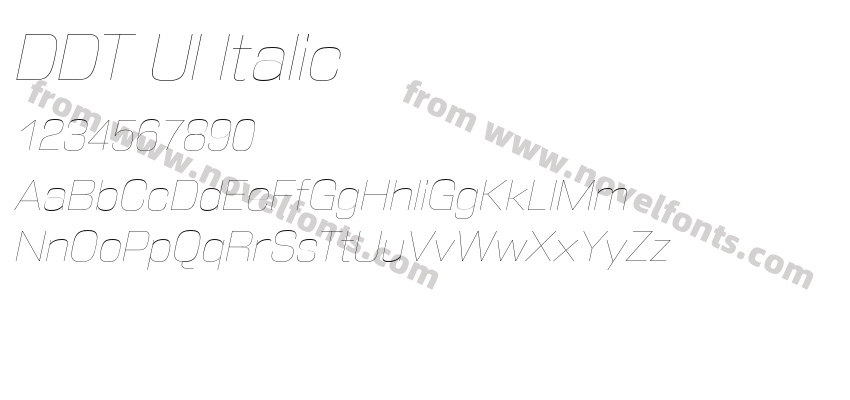 DDT Ul ItalicPreview