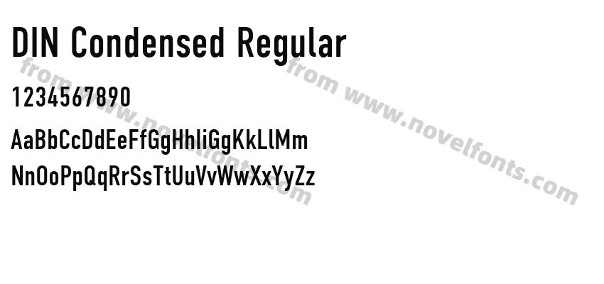 DIN Condensed RegularPreview