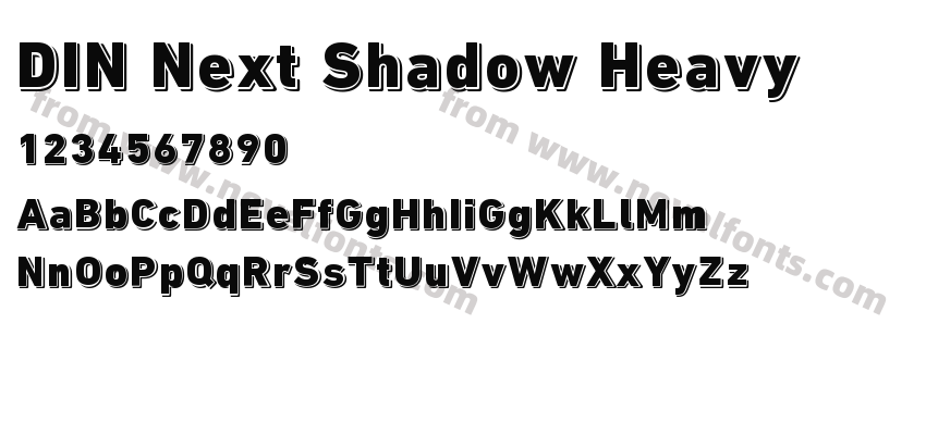 DIN Next Shadow HeavyPreview