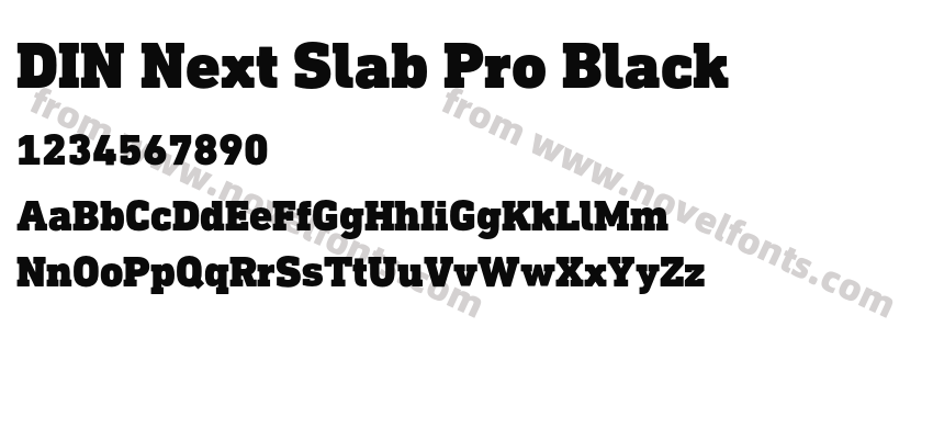 DIN Next Slab Pro BlackPreview