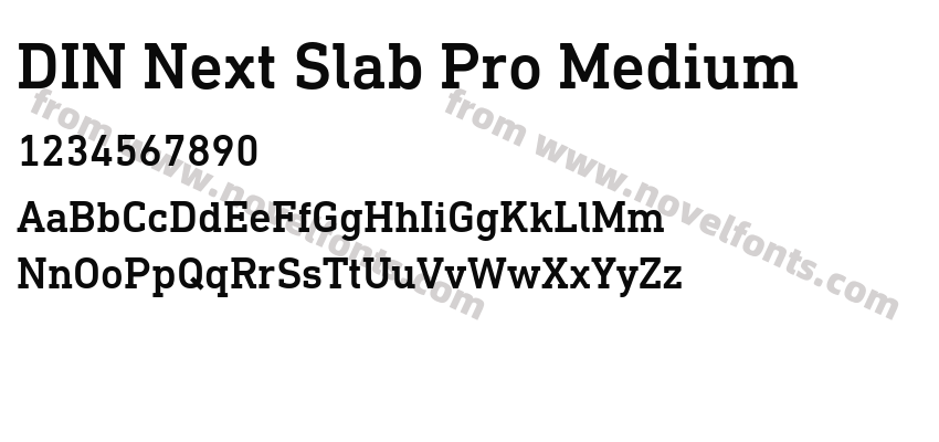 DIN Next Slab Pro MediumPreview