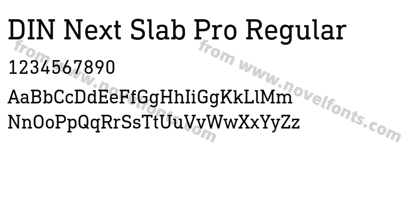 DIN Next Slab Pro RegularPreview