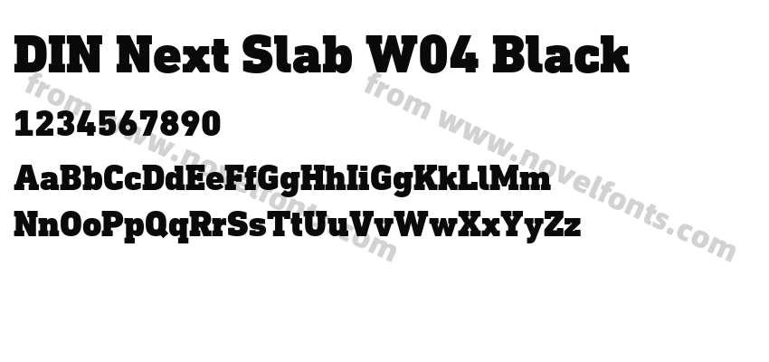 DIN Next Slab W04 BlackPreview