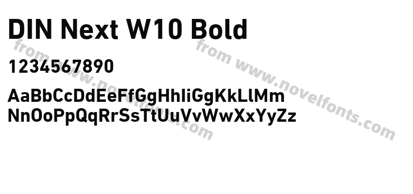 DIN Next W10 BoldPreview