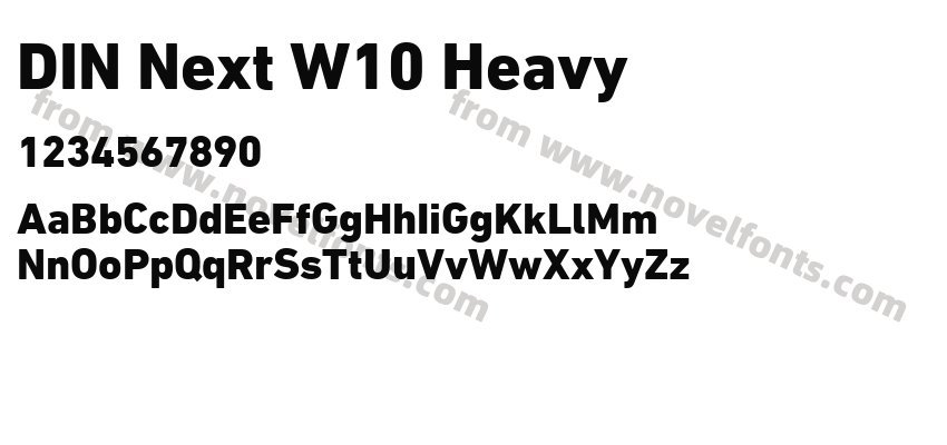 DIN Next W10 HeavyPreview