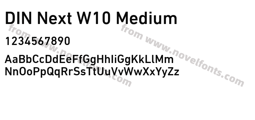 DIN Next W10 MediumPreview