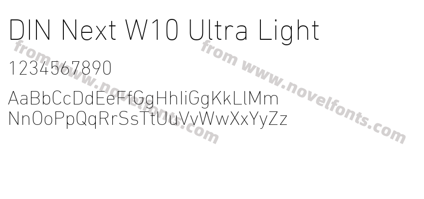 DIN Next W10 Ultra LightPreview