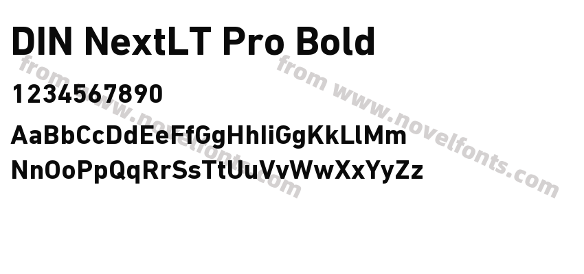 DIN NextLT Pro BoldPreview
