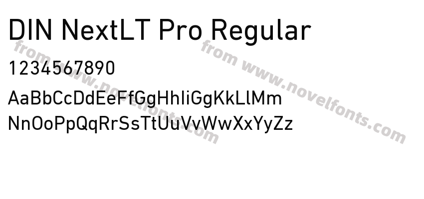 DIN NextLT Pro RegularPreview