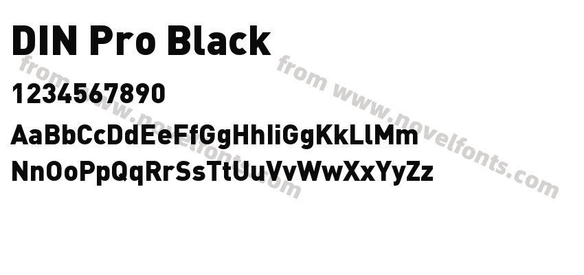 DIN Pro BlackPreview