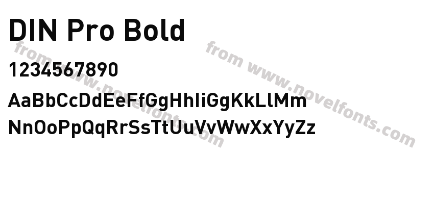 DIN Pro BoldPreview