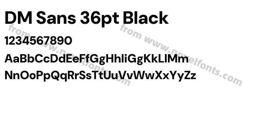 DM Sans 36pt BlackPreview