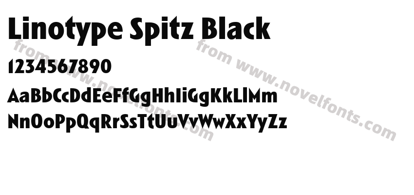 Linotype Spitz BlackPreview