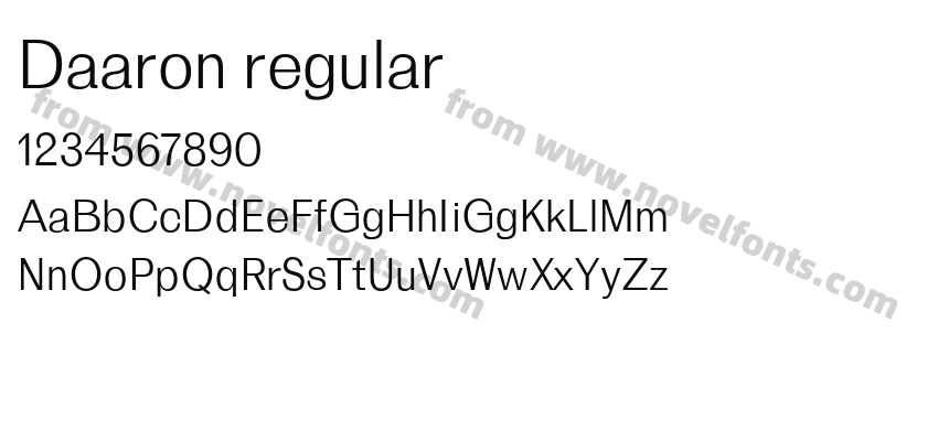 Daaron regularPreview